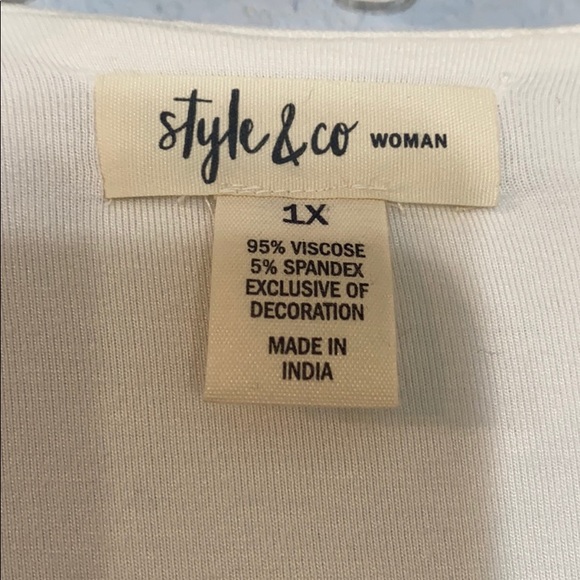 Style & Co white radiant kimono - Picture 5 of 6